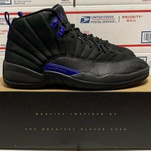 Jordan Black and Purple Sneakers